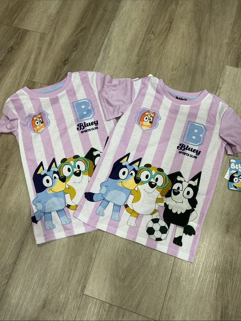 Kids' Pink Stripe Short-Sleeve Graphic Tee